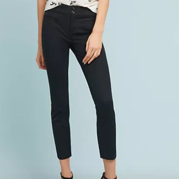 Anthropologie Essential Slim Trouser in Green - Picture 1 of 5